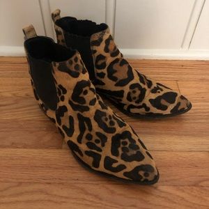 ASOS Cheetah/Leopard Chelsea Booties Size 7